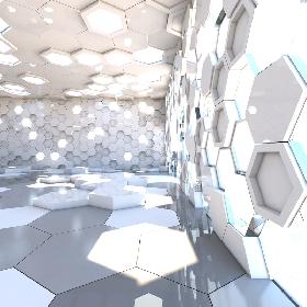Futuristic Interior Space 3D model